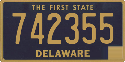 DE license plate 742355