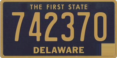 DE license plate 742370