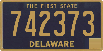DE license plate 742373