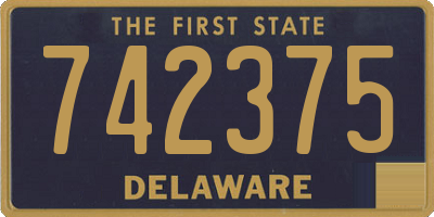 DE license plate 742375