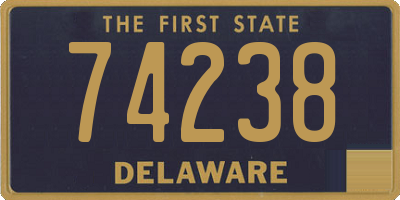 DE license plate 74238