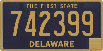 DE license plate 742399