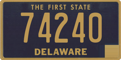 DE license plate 74240