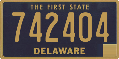 DE license plate 742404