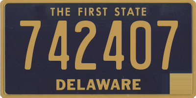 DE license plate 742407