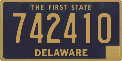 DE license plate 742410