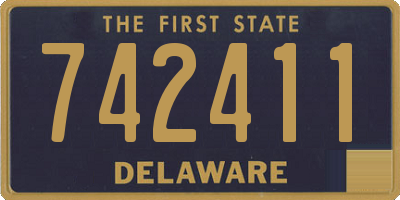 DE license plate 742411