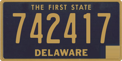 DE license plate 742417
