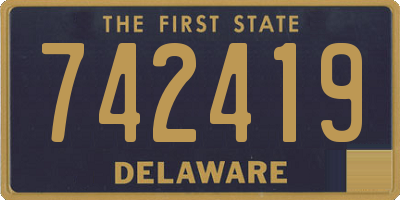 DE license plate 742419