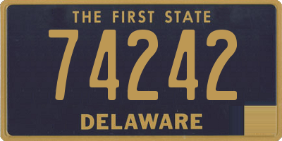 DE license plate 74242