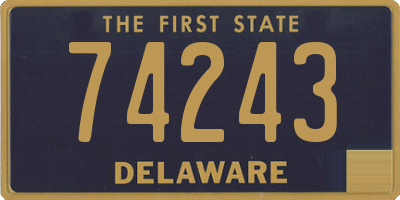 DE license plate 74243
