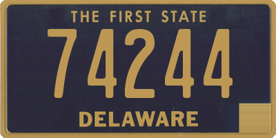 DE license plate 74244