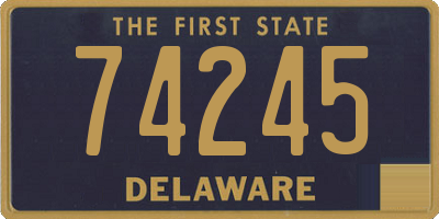 DE license plate 74245