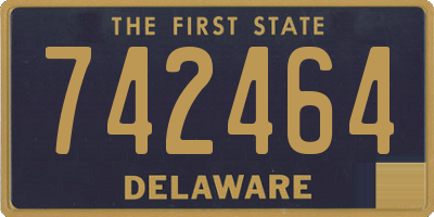 DE license plate 742464