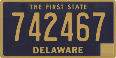 DE license plate 742467