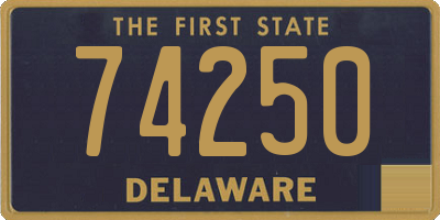 DE license plate 74250