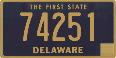 DE license plate 74251