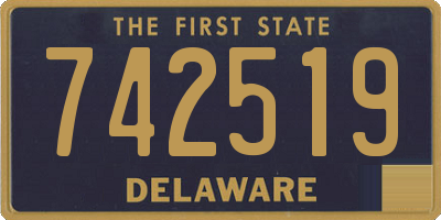 DE license plate 742519