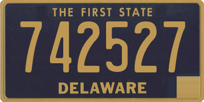 DE license plate 742527