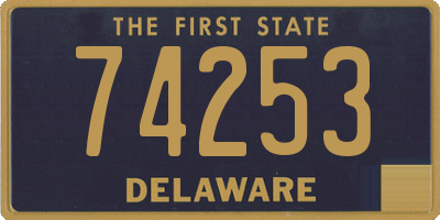 DE license plate 74253