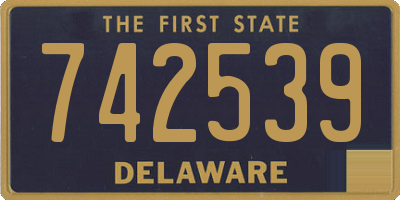 DE license plate 742539