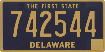 DE license plate 742544