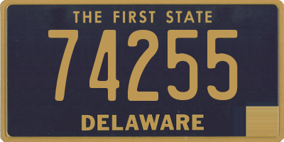 DE license plate 74255