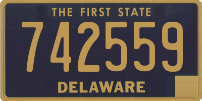 DE license plate 742559