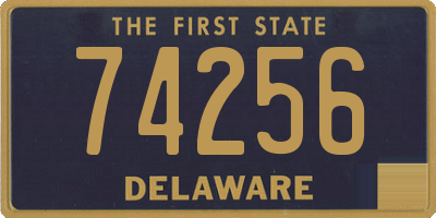 DE license plate 74256