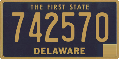 DE license plate 742570