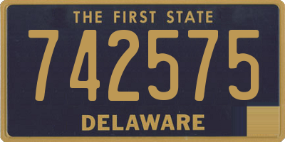 DE license plate 742575