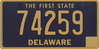 DE license plate 74259