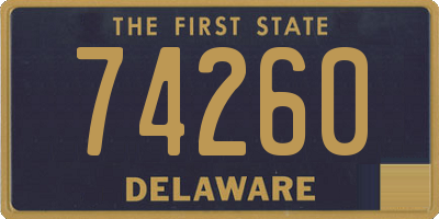 DE license plate 74260