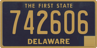 DE license plate 742606