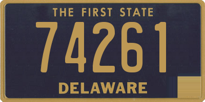 DE license plate 74261