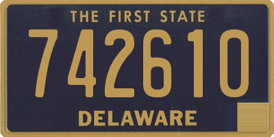 DE license plate 742610