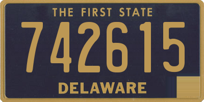 DE license plate 742615