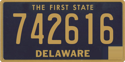 DE license plate 742616