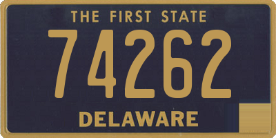 DE license plate 74262