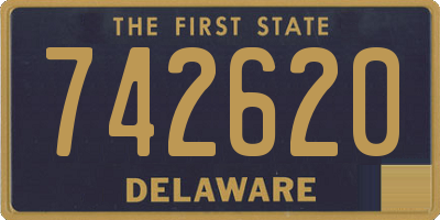 DE license plate 742620