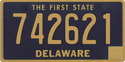 DE license plate 742621