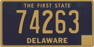 DE license plate 74263