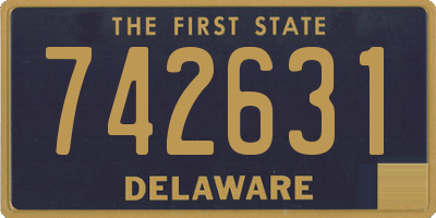 DE license plate 742631