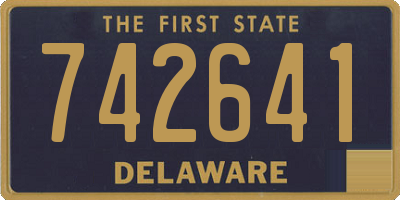 DE license plate 742641