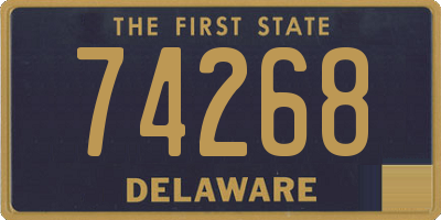 DE license plate 74268