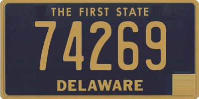 DE license plate 74269