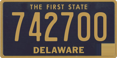 DE license plate 742700