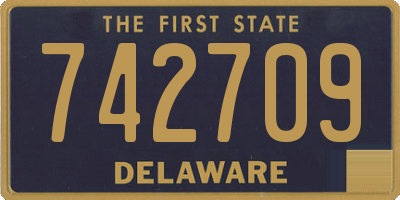DE license plate 742709