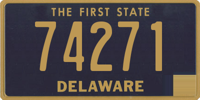 DE license plate 74271