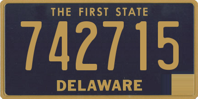 DE license plate 742715